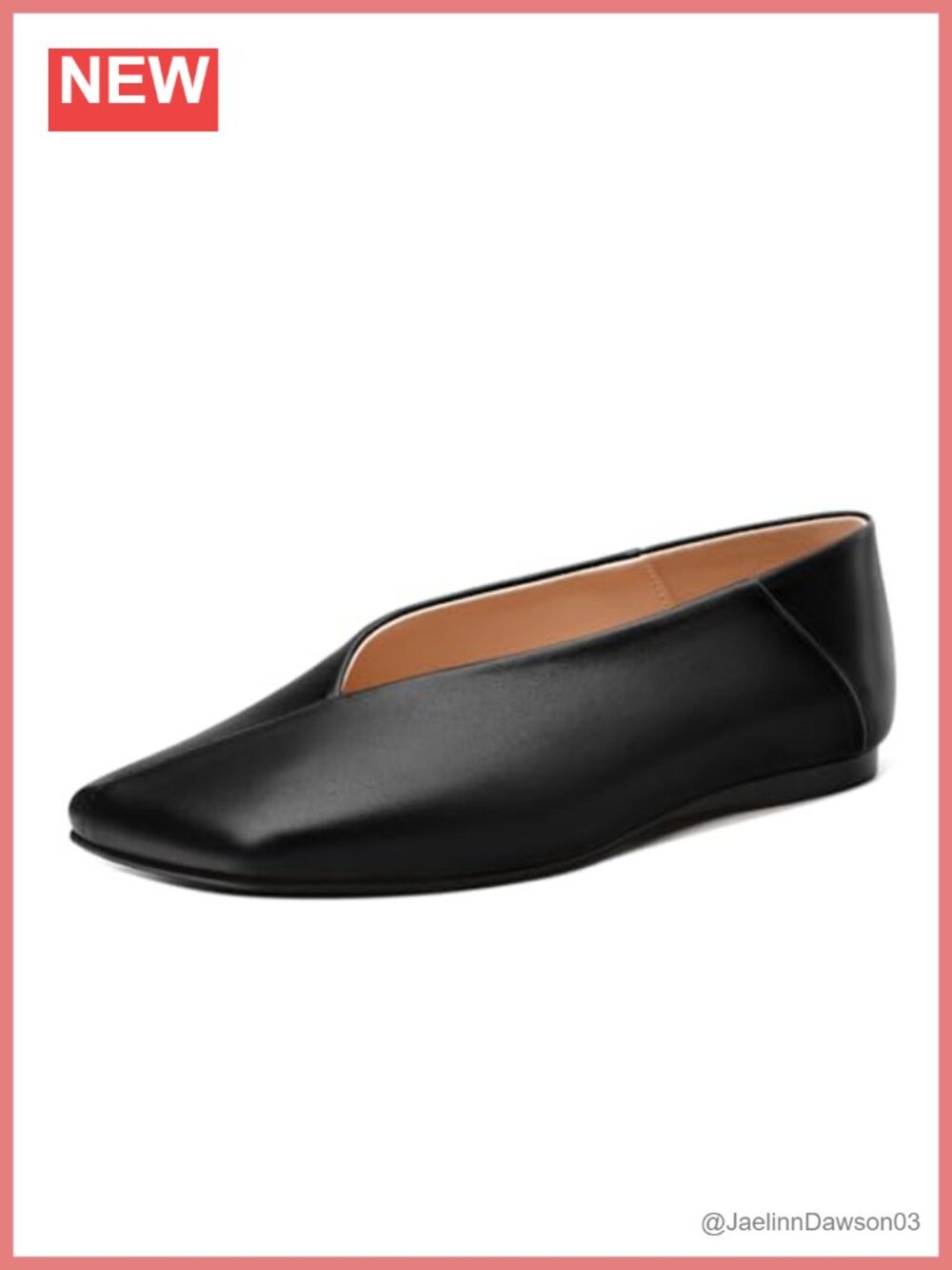 Women's Square Toe Ballet Flats Slip On Dress Shoes Business Casual Work Shoes